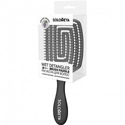 SOLOMEYA Расческа для сухих и влажных волос АРОМАТ ВИНОГРАДА / Wet Detangler Brush Paddle Grape, 1 шт. 818997-3A40 - фото 10181