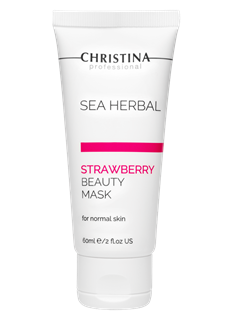 Маска красоты для нормальной кожи «Клубника» / Sea Herbal Beauty Mask Strawberry for normal skin , 60мл CHR056 - фото 10839