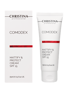 Матирующий защитный крем SPF 15 - Comodex Mattify & Protect Cream SPF 15, 75мл CHR634 - фото 13830