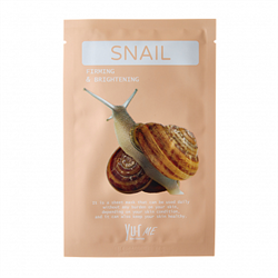 YU.R me Маска для лица с фильтратом улиточного секрета / Snail Sheet Mask, 1шт. 46311653582610 - фото 14438