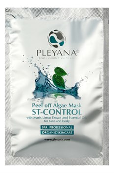 PLEYANA Альгинатная маска "ST-control"себорегулирующая с морским илом и эфирными маслами, 30гр. P.185.2 - фото 15023