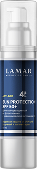 Lamar Professional Крем солнцезащитный от фотостарения с ниацинамидом и витамином Е SUN PROTECTION SPF 50+, 50 мл 0210 - фото 15127