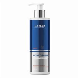 Lamar Professional Очищающий гель для умывания с гиалуроновой и молочной кислотами ACTIVE CLEANSER, 400мл 0235 - фото 15153