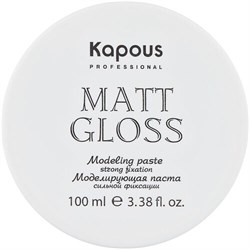 KAPOUS Моделирующая паста для сильной фиксации "Matt Glos", 100мл 71 - фото 9758