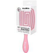 SOLOMEYA Расческа для сухих и влажных волос АРОМАТ КЛУБНИКИ лопатка Wet Detangler Brush Paddle Strawberry, 1 шт. 281641-3A40