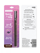 SELFIE STAR Подводка для глаз КОРИЧНЕВАЯ со штампом ЗВЕЗДА 2 in 1 / Selfie Star Quick & Easy Eyeliner Star stamp Brown, 1,2 г 391241-3A40