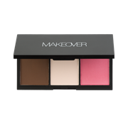 MAKEOVER Набор корректоров на палетке для коррекции лица SCULPTING KIT CONTOURING AND BLUSH PALETTE (Look 4) P0604